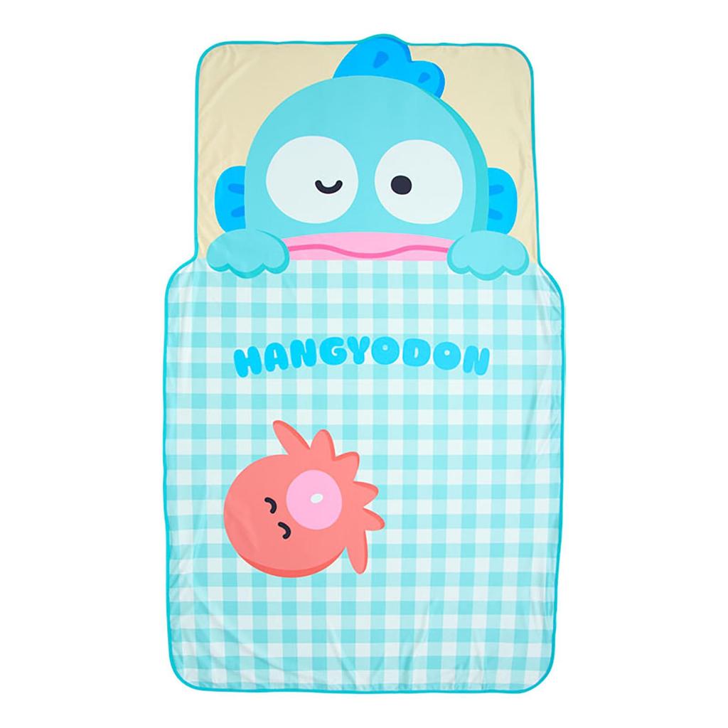 Sanrio Hangyodon Nap Blanket Cool to the touch Knee blanket 433144 Surface 100% polyester, Back 100% nylon, fabric,