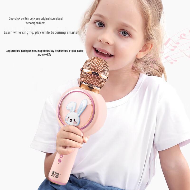 Soaiy MC39 AI Wireless Karaoke Microphone Speaker