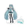 Hatsune Miku & Piapro Characters [Hatsune Miku] Acrylic Stand with Base, Full Color Print, Approx. 150x120mm Inner Size, Transparent Acrylic