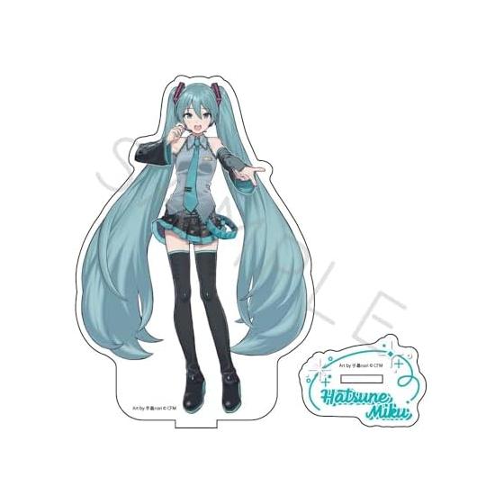 Hatsune Miku & Piapro Characters [Hatsune Miku] Acrylic Stand with Base, Full Color Print, Approx. 150x120mm Inner Size, Transparent Acrylic