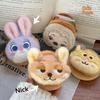 Kawaii Anime Cartoon Plush Wallet Coin Purse Headphone Bag Student Storage Bag Keychain Birthday Christmas Gift