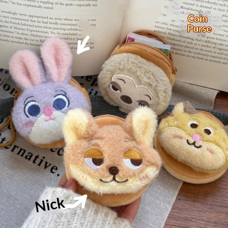 Kawaii Anime Cartoon Plush Wallet Coin Purse Headphone Bag Student Storage Bag Keychain Birthday Christmas Gift