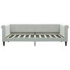 Vidaxl Sofa Z Materacem Do Spania, Jasnoszara, 90X190 Cm, Aksamit