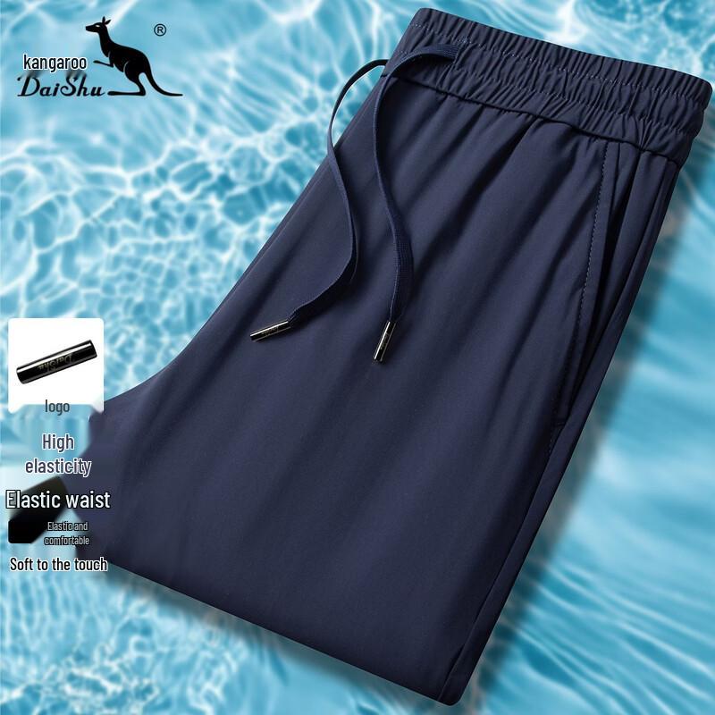 DAISHU Smart Pants Men s Ice Silk Casual Pants 2XL