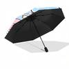 1pc Little Twin Stars Automatic Opening/Closing Umbrella - Portable Folding Design with 8-Bone Iron Frame, Outdoor for Fans, Travelers, Everyday Use,