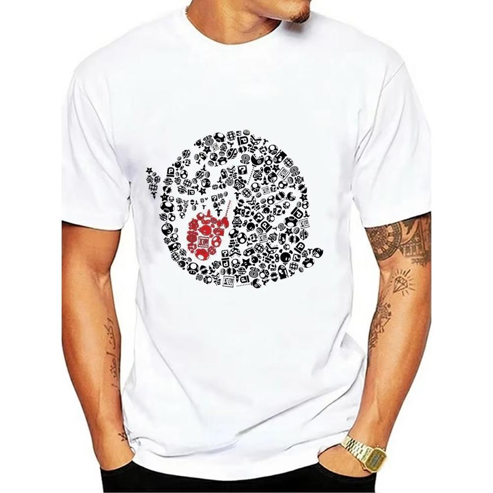 Lustiges Boo Porträt Grafik T-Shirt Sommer O-Ausschnitt Locker Kurzarm Herren T-Shirt Neue Mode Camisa T-Shirts S-4XL