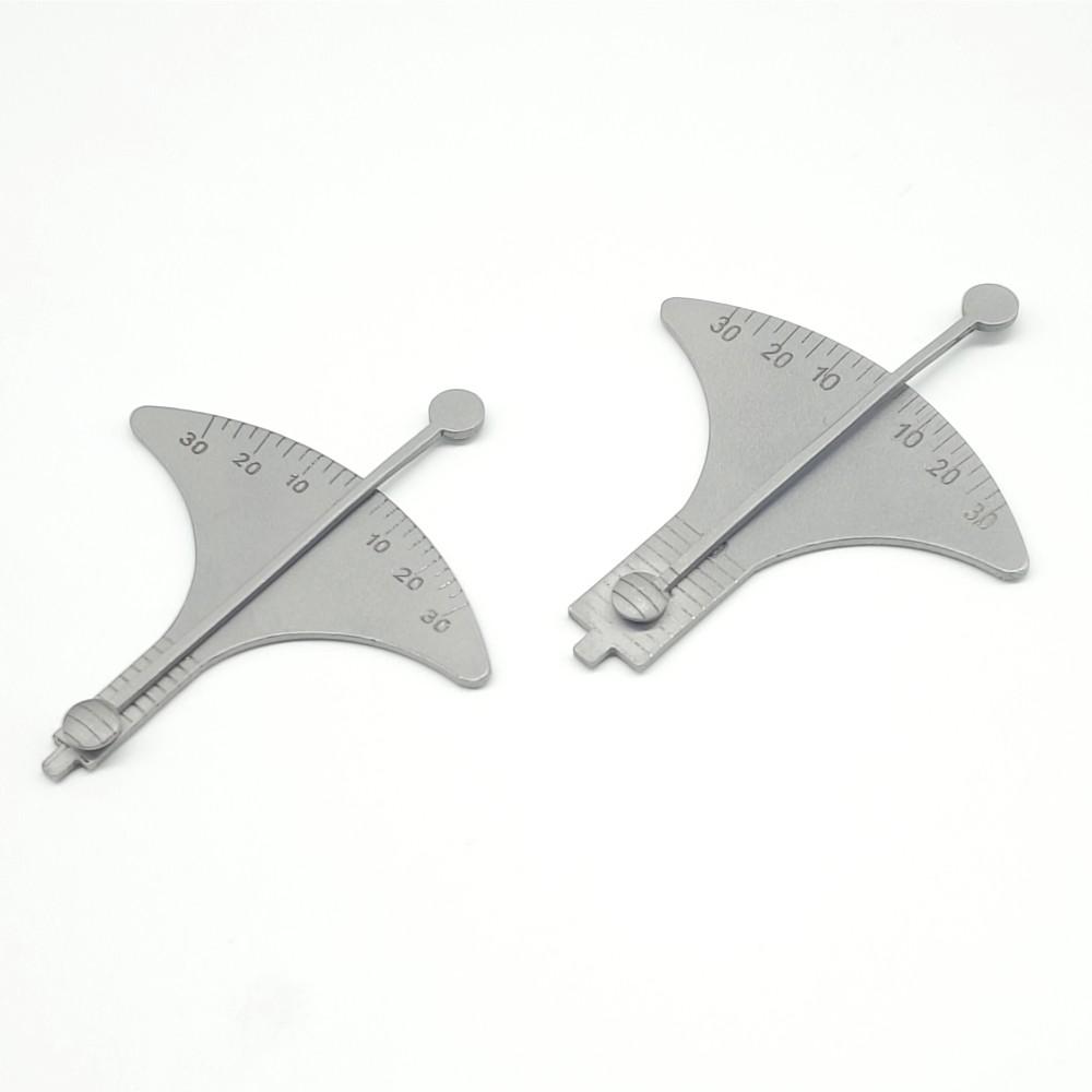 Set di strumenti per l'altezza e l'augulazione della cuffia dell'impianto dentale Righello per misurazione dell'altezza di taglio e del calibro di angolazione