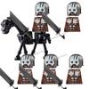 Medieval Knight Figures Building Blocks Elf Guard Dwarf Warrior Wild Boar Sheep Mount Fantasy Movie Character Soldier Bricks Toy