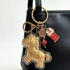 Festive Golden Foil Horse Keychain Symbolizing Wealth Luck And Safety In 3 Styles Prosperity Key Pendant Accessory