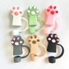 10mm Cat Paw Straw Cover Spill-Proof Straw Stopper Cup Accessories Straw Tip  Tumbler