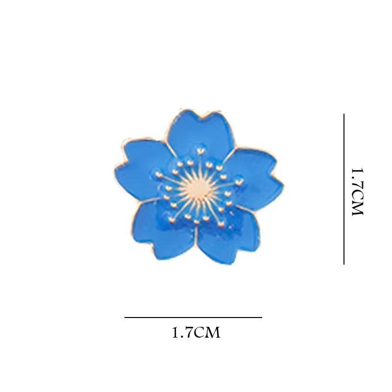 Seven-Color Forest Cherry Blossom Brooch - Cute, Girly Flower Pendant for Women