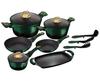 TITANIUM POTS BERLINGER HAUS 12 pcs. BH-6066 EMERALD