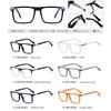 High Quality Reading Glasses Men Anti Blue Light Presbyopia Eyewear Black Red  Frame Spring Leg Fashion Eyeglasses