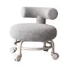 Adjustable Back Support Rolling Stool for Home And Office Use