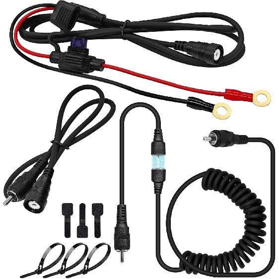 Magnetic Power Cord, Snowmobile Helmet Heated Shield Cord for Heated Most Electric Shields, Helmet, Visor Port