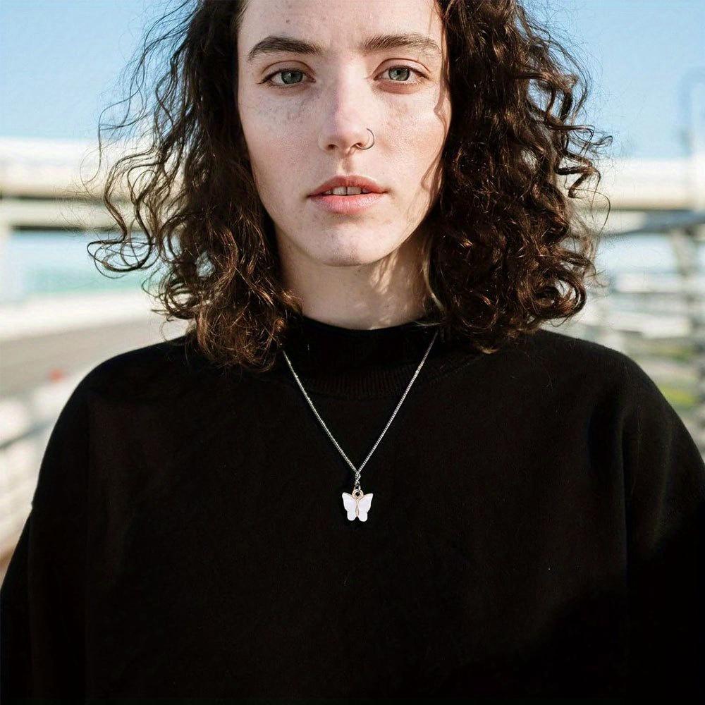 10/20/30pcs 10 color butterfly jewelry, alloy butterfly pendant necklace bracelet earring making accessories DIY jewelry making