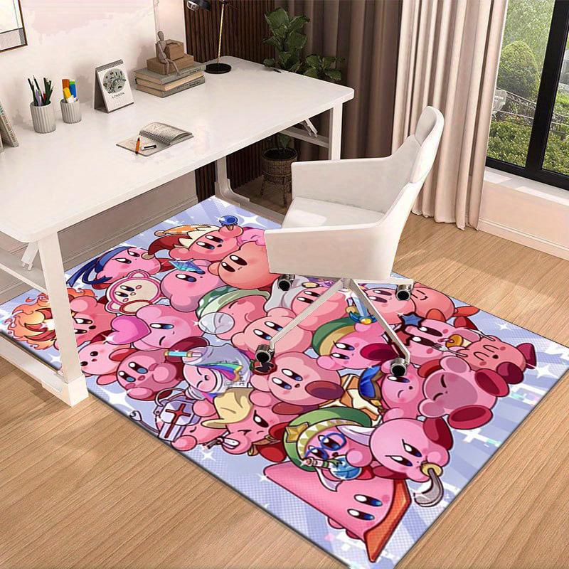 Pink pika Pattern Carpet, Chair Rug,Rug for Office Bedroom living rooms, Doormat decor Fan Gift Christmas Gift