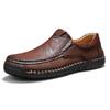 Men's Loafers Slip On Leather Casual Shoes For Men Moccasins Plus Size 39-48 Flats Sneakers Handmade Shoes