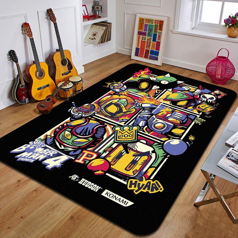 C-Creative Switch Game Carpet Fashion Yoga Mat Bedroom Decoration Carpet Living Room Bathroom Decoration Floor Mat Birthday Gift