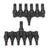 1 to 6 Branch Connector 6 Way Solar Panel Branch Connector Waterproof Male Female Cable Connector