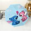 1pc Disney Stitch Couple's Fully Automatic Umbrella, All-Occasion Dual-Use Umbrella for Sun and Rain, Portable Folding Umbrell