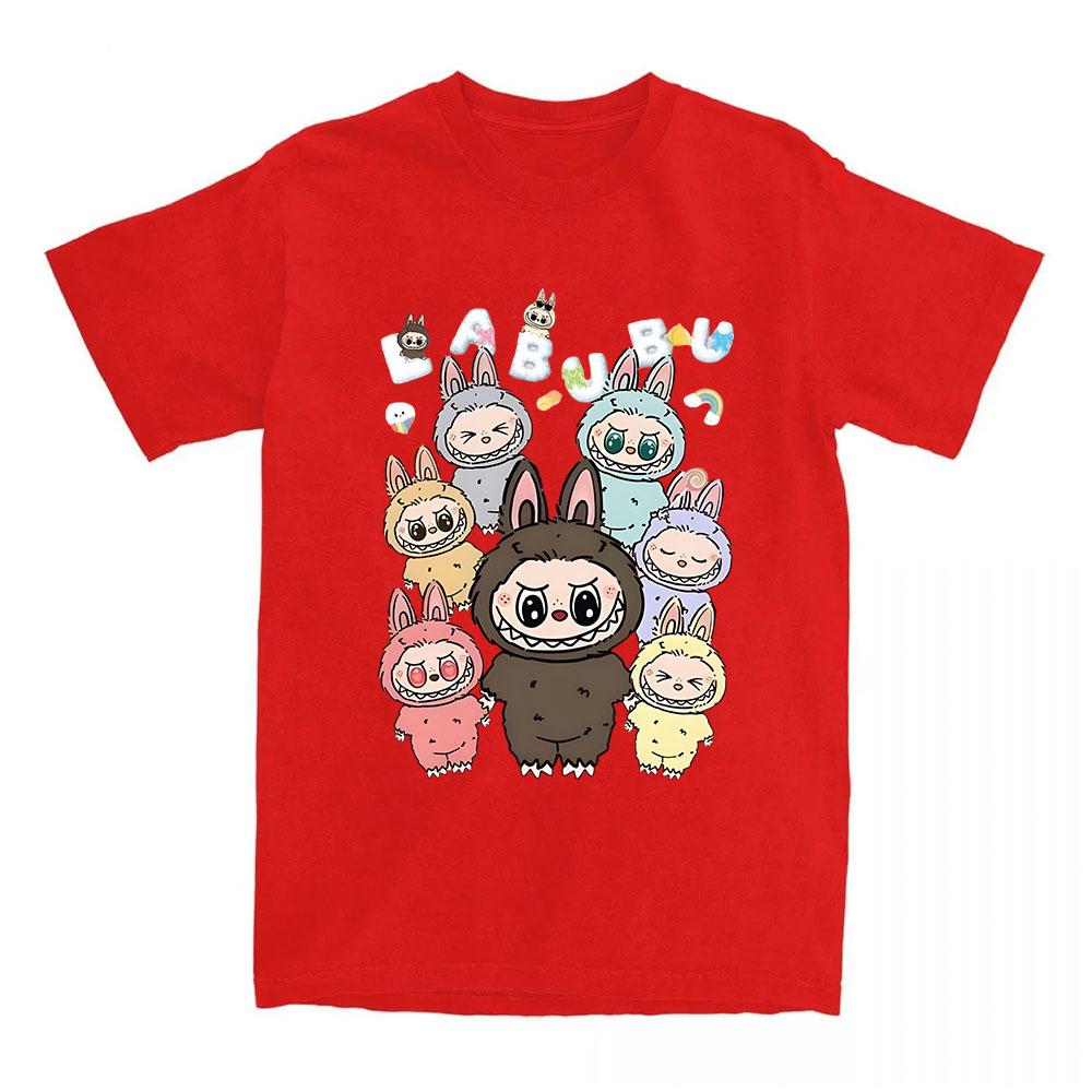 Labubu Doll Graphic T-shirt Cartoon Kawaii Printing Tshirts for Girl Casual Fashion Short Sleeve T Shirt Cotton Loose Women Tees XS 1609₽