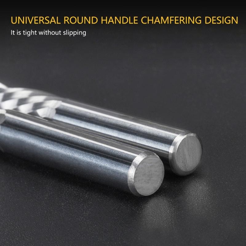 20PCS 3.175mm Shank Single Grooves Milling Cutter 2mm/2.5mm Diameter Routers Bit Engraving Tool for Metalworking