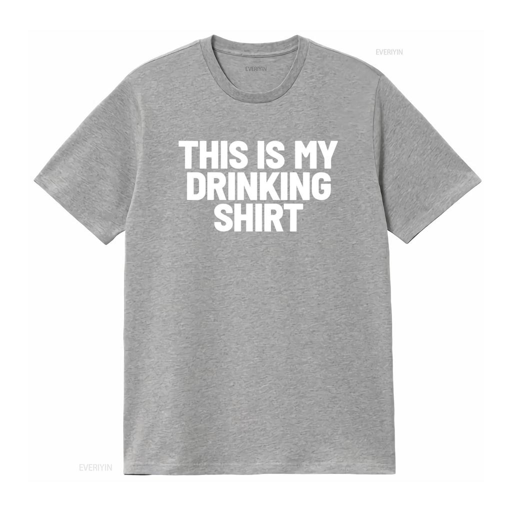 This Is My Drinking T Shirt Funny Drunk Meme vintage Washed designer clothes Casual Unisex Versatile fashion Stretched Soft