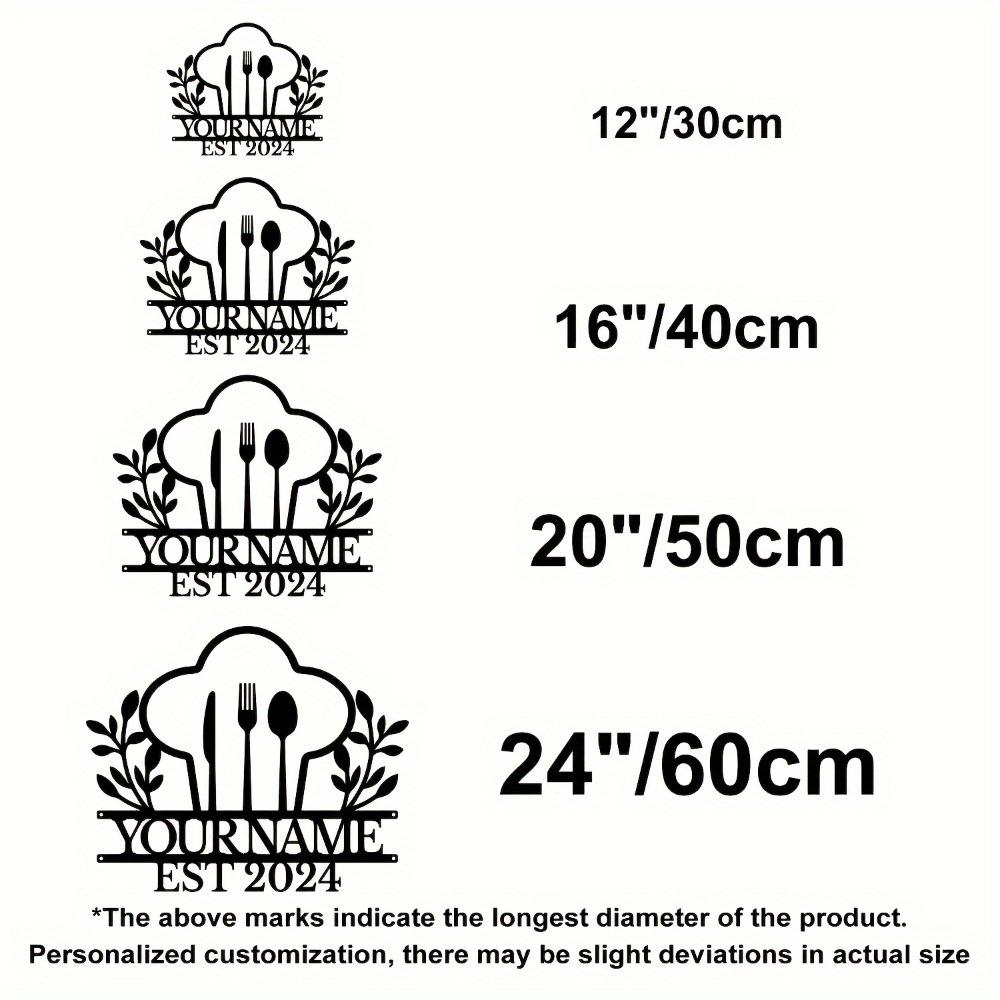 

Custom Metal Wall Art Sign Durable Black Decor for Home Kitchen Mom Festival Indoor Only TYDZ004258-30CM
