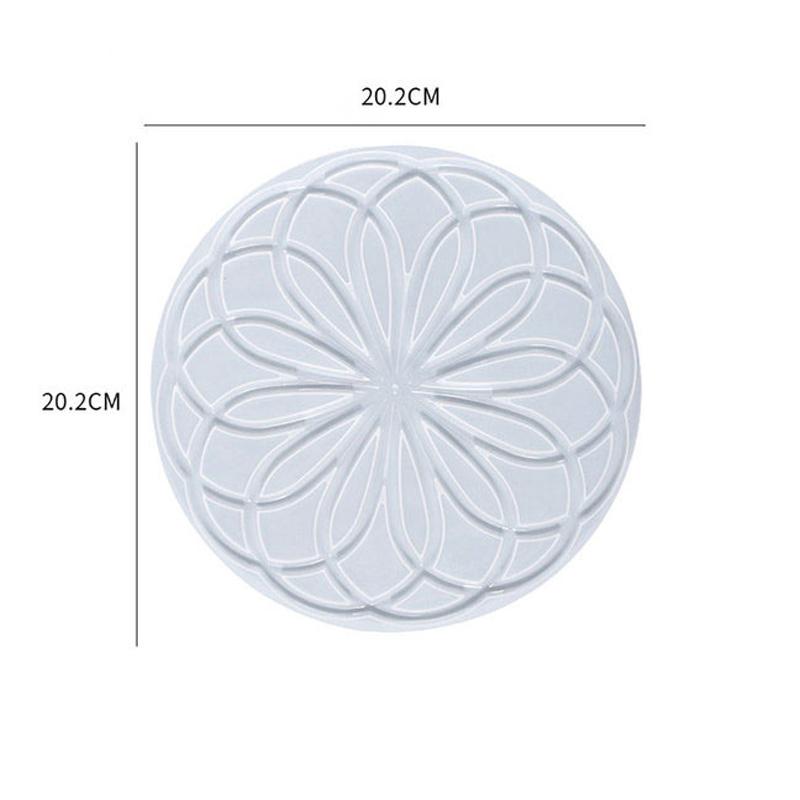 Mould DIY Crystal Resin Hollow Snowflake Heat-Resistant Coaster Mold Snowflake Hanging Ornament Christmas Series Silicone Molds