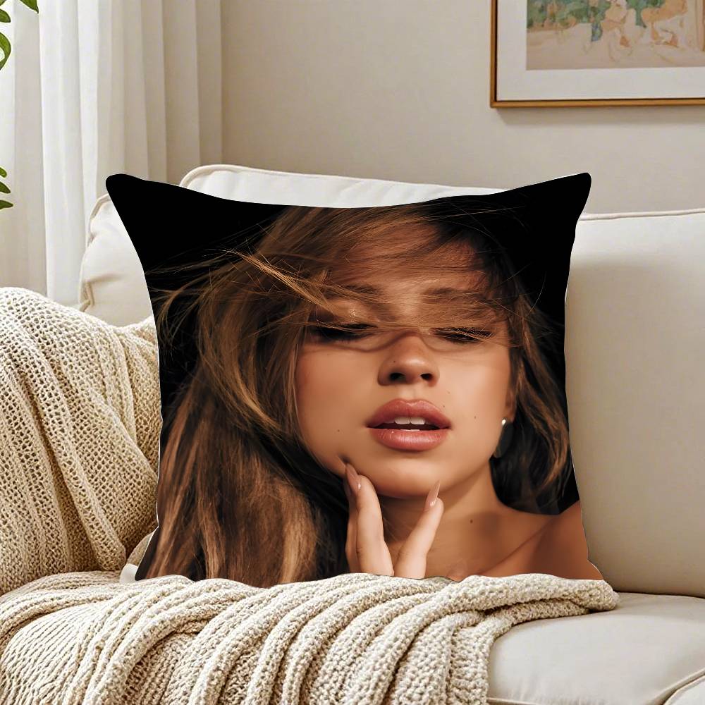 T-Tate McRae Singer Pillow Case Pattern Printed Pillowcase for Living Room Sofa Cushion Cover & Bedroom Decor