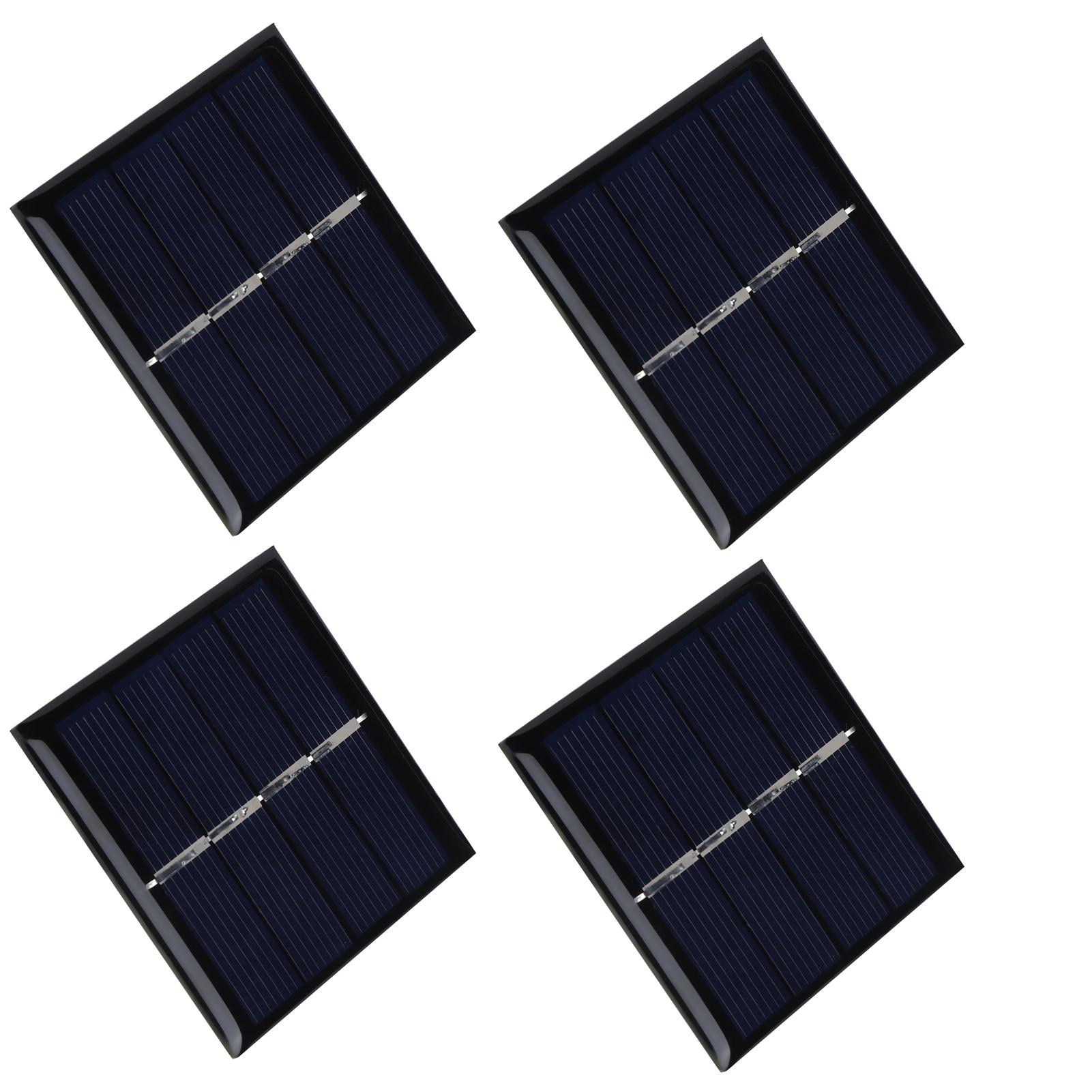 

4Pcs 0.45W 2V 58x58mm Solar Panel PET Solar Charger Panel Charging Accessories Solar Power Supplies