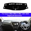 Car Dashboard Cover For Isuzu D-Max DMax D Max 2026 2026 2026 2026 Center Console Protector Carpet Dashmat Sun-shade Accessories
