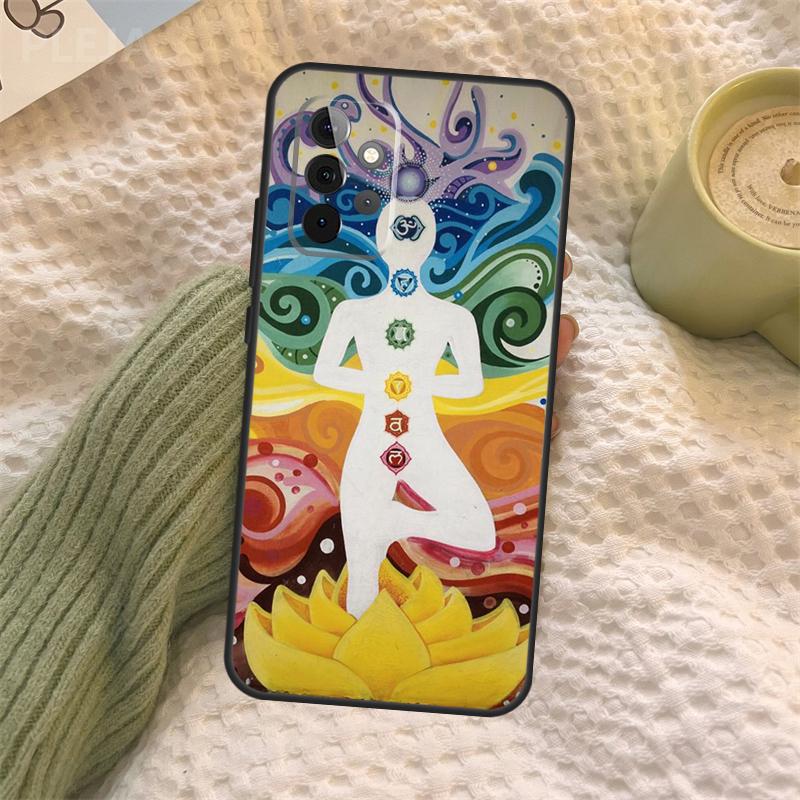 The Mandala Chakra Insist Yoga Case For Samsung Galaxy A15 A22 A52 A32 A54 A14 A16 A26 A36 A56 A55 A35 A05 A06 A53 A33 A13