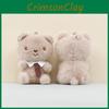 Bear Tie Plush Stuffed Animal With Soft Pp Cotton For Gift For Keychain Teens