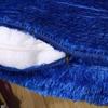 Long Plush Solid Color Glitter Velvet Throw Pillow Cushion Pillowcase