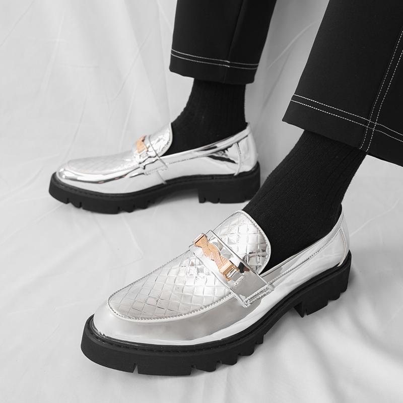 Fashion Leather Comfortable Walking Male Loafers British Style Business Casual Shoes Mens Slip On Flats New Brand Men's Coiffeur Shoes