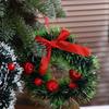 2pcs Artificial Hanging Ornament Exquisite Candle Holder Christmas Wreath Pendant  Photography Props