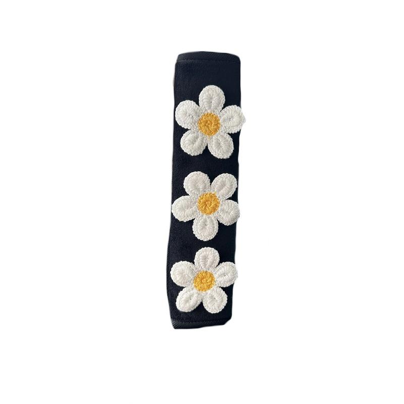 Car Seatbelt Cover Cute Embroidered Flowers Auto Shoulder Strap Protector Pad Seat Belt Harness Cushion for Children Women