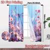 2pcs, 2D FLAT PRINTING Curtains (Without Rod) Dragonfly Ballet Modern Light Filtering Curtains Prints Light Filtering Curtains