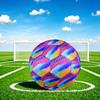 1 st Polka Dot Regenboog Maat 5 Voetbal Professioneel Wedstrijd Training Voetbal Binnen & Buiten Sportbal Lichtgewicht Duurzaam m6522