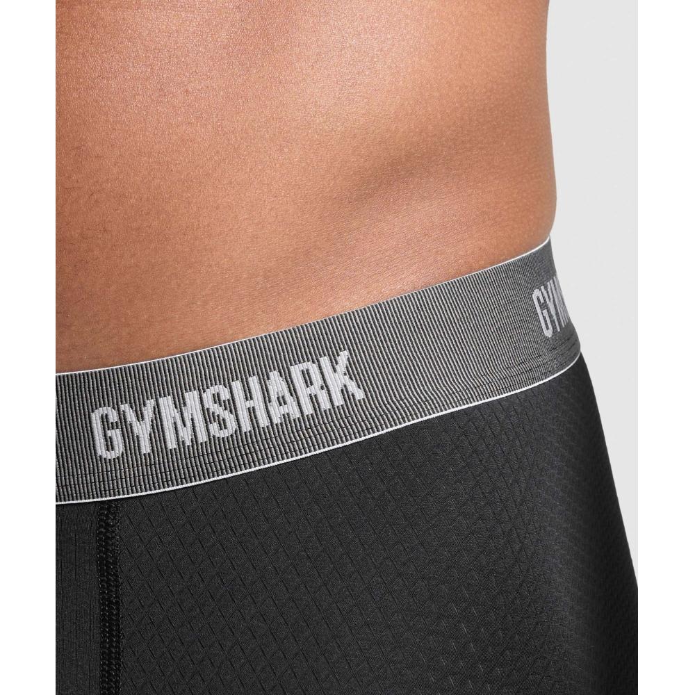 Gymshark Sports Tech Boxer 3pk Black Deep Orange Celeste Blue A5a3v Bc2t
