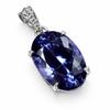 35,20 ct Färgskiftande Naturlig CERTIFIERAD Oval Alex 925 Sterling Silver Hänge MY.PDS-338-NS