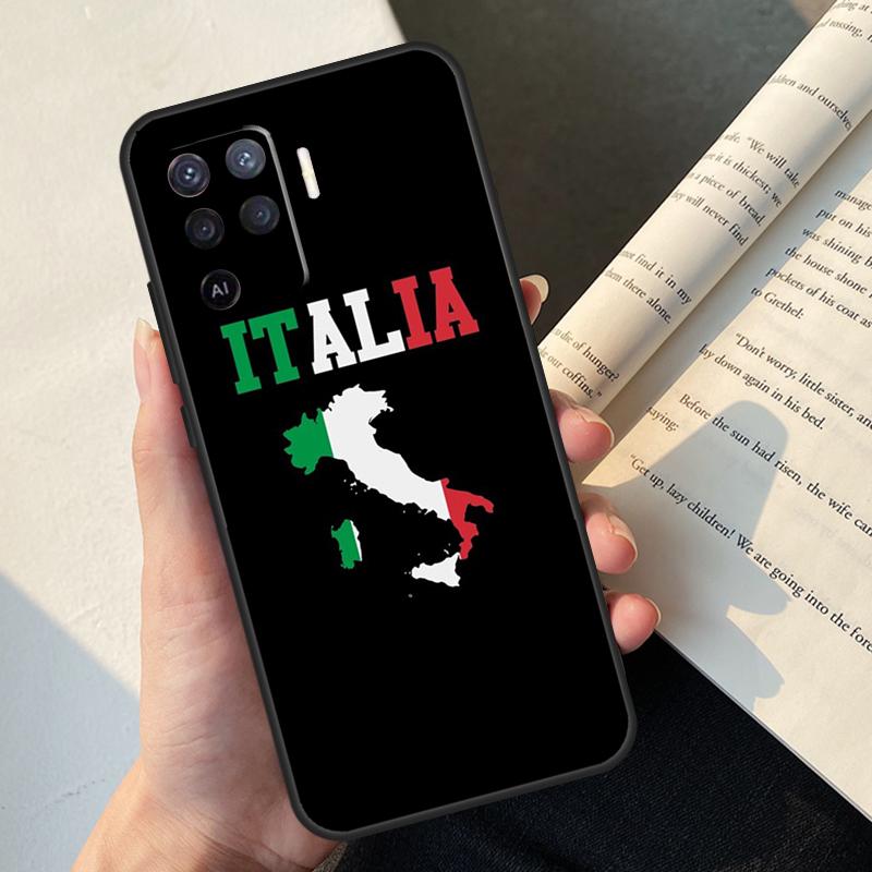 Italy Flag Case For OPPO A16 A15 A5 A9 A31 A53 A53S A1K A3S A5S A52 A72 A83 A91 A93 A54 A74 A94 Cover