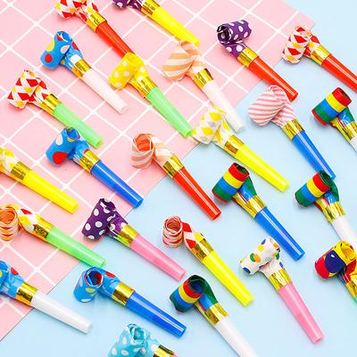 10Pcs Blowing Dragon Funny Colorful Cheer Props For Birthday Party Wedding Supplies Toy Festivals Children Birthday Gifts