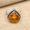 Honey Topaz Gemstone Handmade 925 Solid Sterling Silver Ring For Women