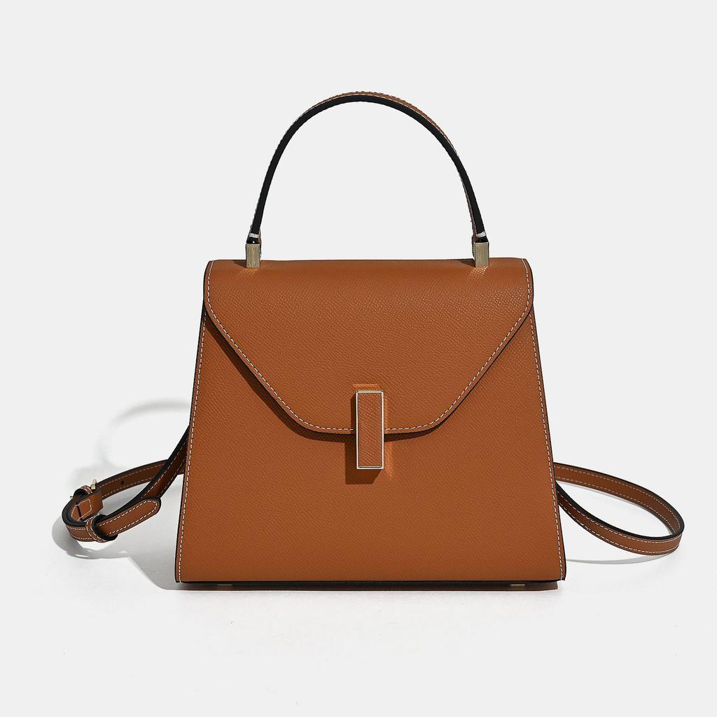 Real Leather Bag Large Capacity Handbag New Women's Bag Fashionable And Simple Shoulder Bag Niche And Versatile Crossbody Bag