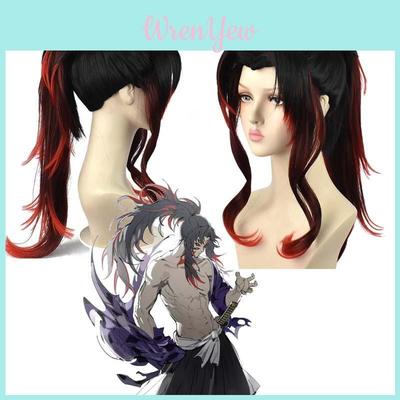 Anime-inspired Black Dead Mule Cosplay Wig Medium Length High-temperature Fiber