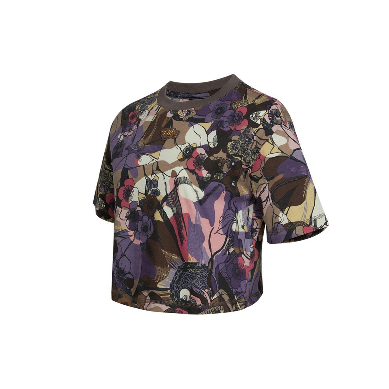 

Nike Спортивная одежда с цветочным принтом и короткими рукавами, женские топы DC5504-004 XL