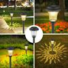 Solar Pathway Lights Outdoor Solar Yard Lamp RGB Color Changing/Warm White IP67 Waterproof LED Solar Lights for Garden Path